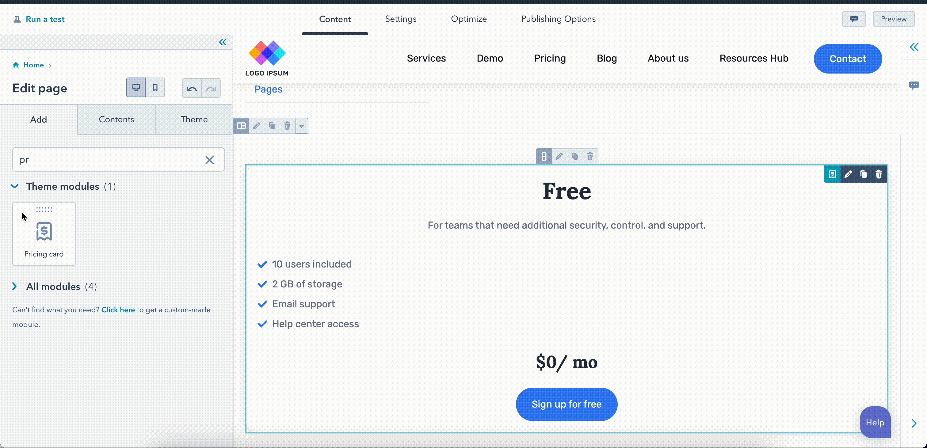 pricing