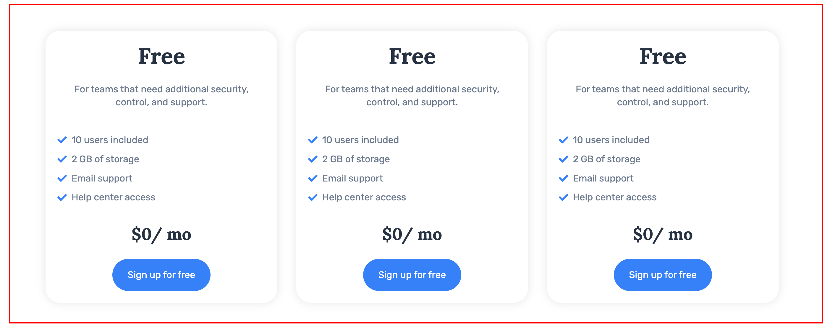 pricing